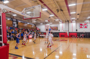Gavin Sundberg on the free throw line