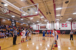 Gavin Sundberg on the free throw line