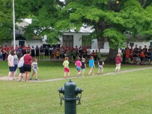 The kids at Bay Cliff Health Camp.