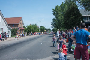 The Blue Notes on their way to finish the Parade.