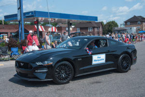 Fox Marquette showed up in a sick mustang.