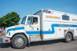 Marquette County Emergency services was there too.