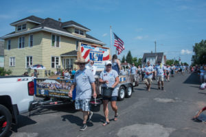 The USW had a large group with them.