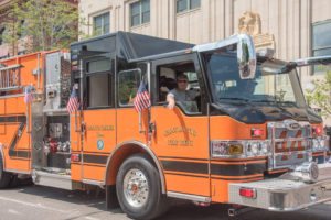 Chocolay brought their fire engine out.