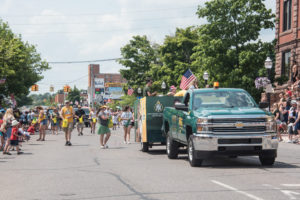 Kids loved the green and gold necklaces.
