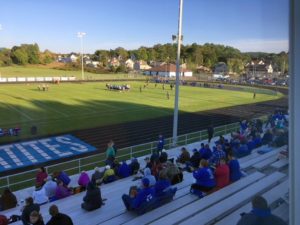 Family and friends anxiously awaiting to watch their players.