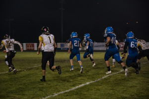 Hematites player #17 charges down the field for a touch down.
