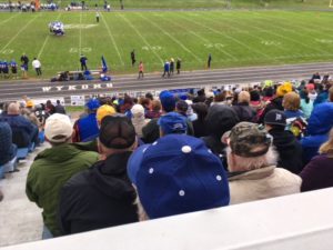 The crowd was zealous about their teams this match!