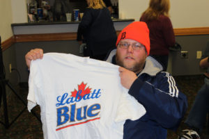 We were giving out door prizes left and right.
