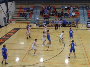 The Ishpeming Hematites set up their offense against the Gremlins in Houghton Wednesday on 98.3 WRUP