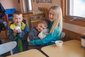 Bring your kids in and get a discounted ice cream!