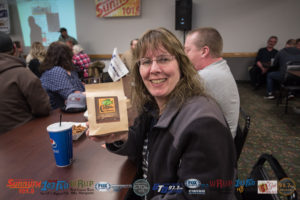 This winner received a bag of Crappie Coffee.