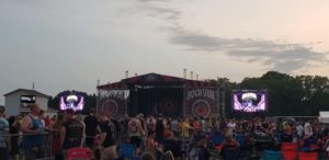 Getting ready for Breaking Benjamin, the second to last band of the night.