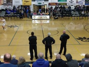 Refs Waiting for Warm Ups to Finish