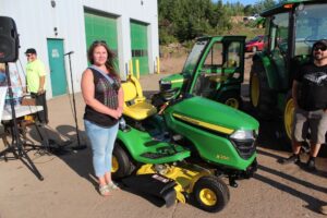 Congratulations Kaylee on winning the x350 John Deere riding lawn mower from Northland Lawn, Sport & Equipment!