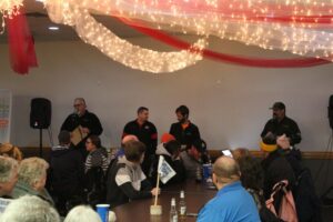 Justin and Luke took part in handing out the prizes