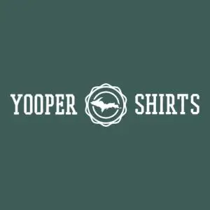 Yooper Shirts logo featuring a compass icon between the words Yooper and Shirts